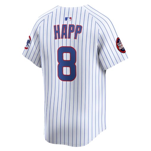 Men's Chicago Cubs Ian Happ White 2025 MLB World Tour: Tokyo Series Home Limited Player Jersey - Image 3