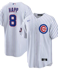 Men's Chicago Cubs Ian Happ White 2025 MLB World Tour: Tokyo Series Home Player Jersey