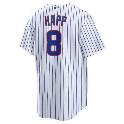 Men's Chicago Cubs Ian Happ White Home Jersey - Image 3