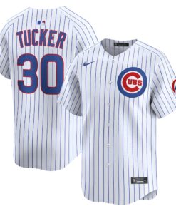 Men's Chicago Cubs Kyle Tucker White Home Limited Player Jersey
