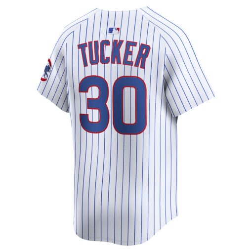 Men's Chicago Cubs Kyle Tucker White Home Limited Player Jersey - Image 3