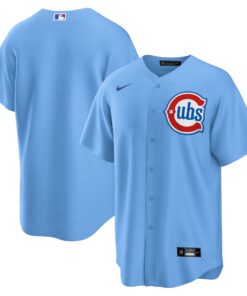 Men's Chicago Cubs Light Blue 2nd Alternate 2.0 Jersey