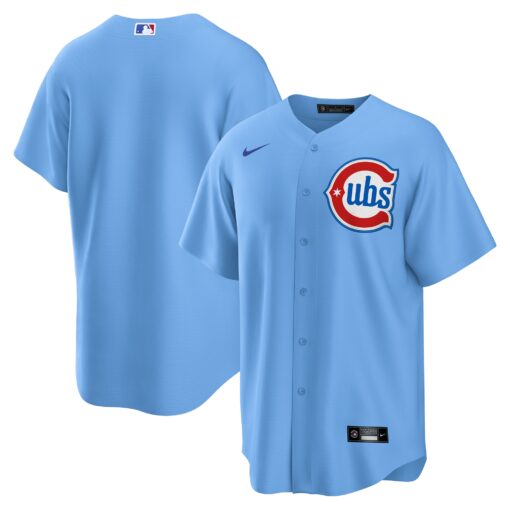 Men's Chicago Cubs Light Blue 2nd Alternate 2.0 Jersey
