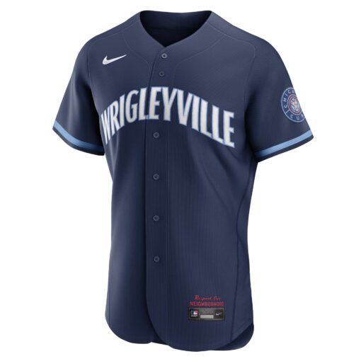 Men's Chicago Cubs Navy City Connect Jersey - Image 2