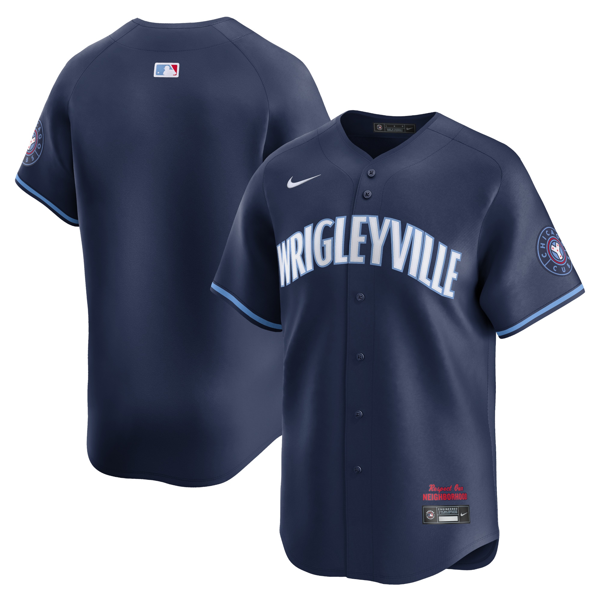 Men's Chicago Cubs Navy City Connect Limited Jersey
