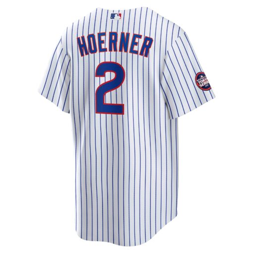 Men's Chicago Cubs Nico Hoerner White 2025 MLB World Tour: Tokyo Series Home Player Jersey - Image 3