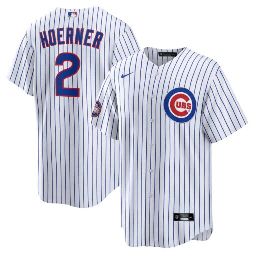 Men's Chicago Cubs Nico Hoerner White 2025 MLB World Tour: Tokyo Series Home Player Jersey