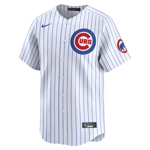 Men's Chicago Cubs Nico Hoerner White Home Limited Player Jersey - Image 2