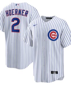 Men's Chicago Cubs Nico Hoerner White Player Jersey