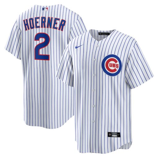 Men's Chicago Cubs Nico Hoerner White Player Jersey