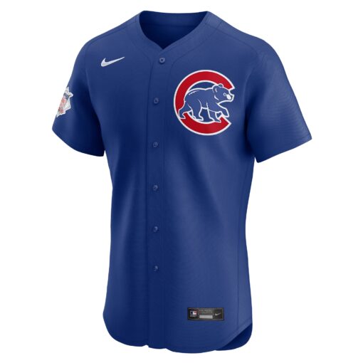 Men's Chicago Cubs Royal Alternate Vapor Premier Elite Patch Jersey - Image 2