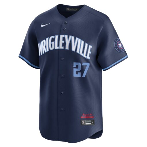 Men's Chicago Cubs Seiya Suzuki Navy City Connect Limited Player Jersey - Image 2