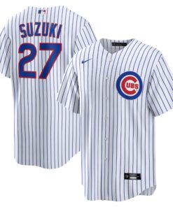 Men's Chicago Cubs Seiya Suzuki White Home Jersey