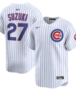 Men's Chicago Cubs Seiya Suzuki White Home Limited Player Jersey