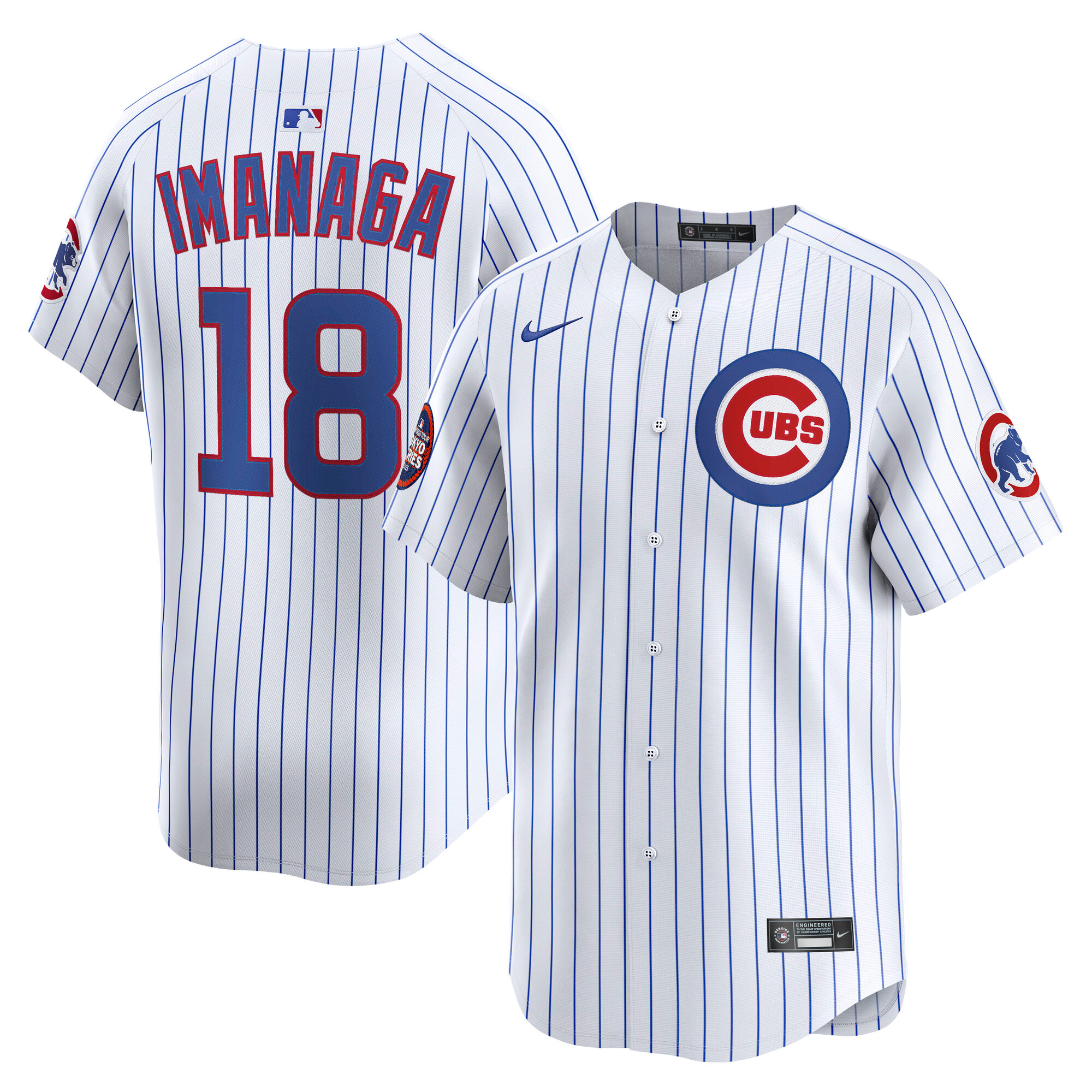 Men's Chicago Cubs Shota Imanaga White 2025 MLB World Tour: Tokyo Series Home Limited Player Jersey