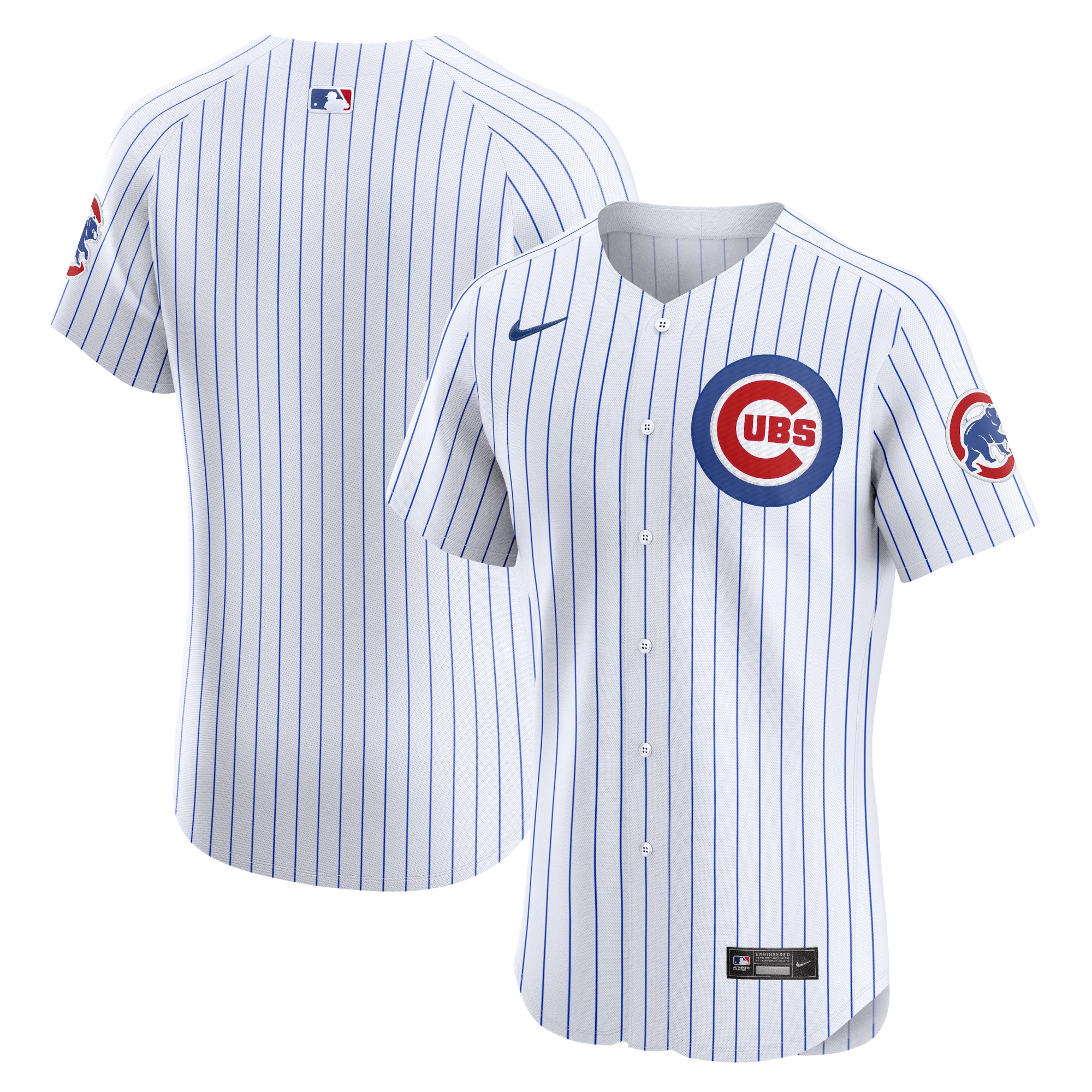 Men's Chicago Cubs White Home Elite Jersey