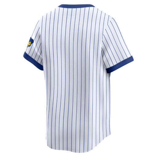 Men's Chicago Cubs White Throwback Cooperstown Collection Limited Jersey - Image 3