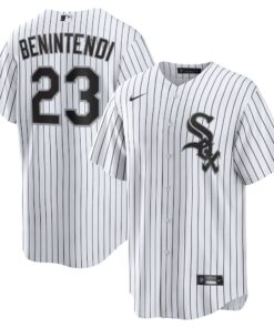 Men's Chicago White Sox Andrew Benintendi White/Black Home Official Player Jersey