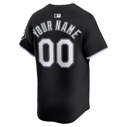 Men's Chicago White Sox Black Alternate Limited Custom Jersey - Image 3