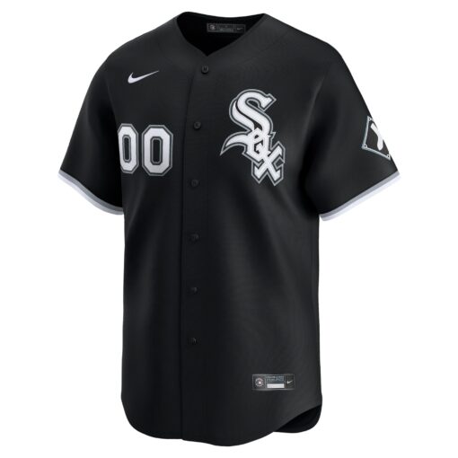 Men's Chicago White Sox Black Alternate Limited Custom Jersey - Image 2
