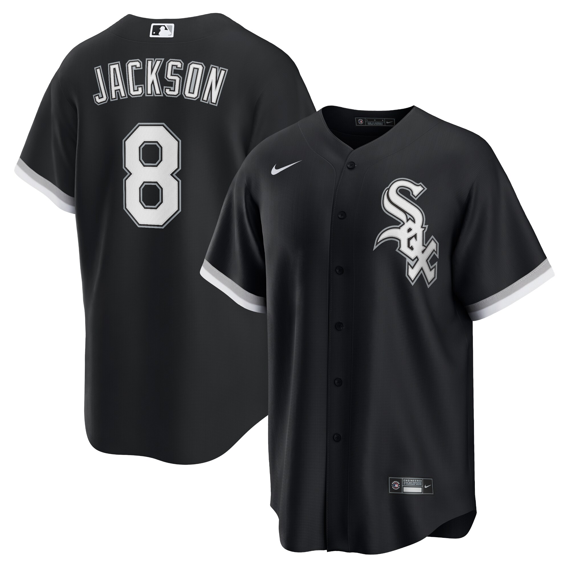 Men's Chicago White Sox Bo Jackson Black Alternate Cooperstown Collection Player Jersey