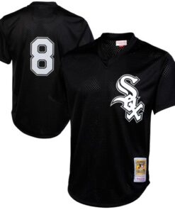 Men's Chicago White Sox Bo Jackson Mitchell & Ness Black 1993 Cooperstown Collection Batting Practice Jersey