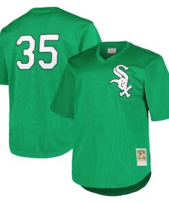Men's Chicago White Sox Frank Thomas Profile Kelly Green Big & Tall Cooperstown Collection Mesh Batting Practice Jersey