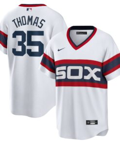 Men's Chicago White Sox Frank Thomas White Home Cooperstown Collection Player Jersey