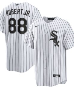 Men's Chicago White Sox Luis Robert White Player Name Jersey