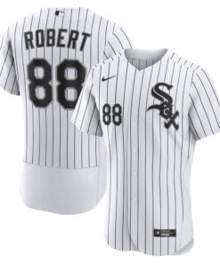 Men's Chicago White Sox Luis Robert White/Black Home Player Jersey