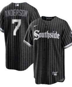 Men's Chicago White Sox Tim Anderson Black City Connect Player Jersey