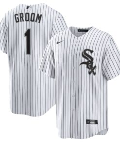Men's Chicago White Sox White #1 Groom Home Jersey