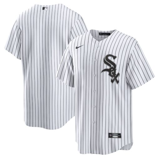 Men's Chicago White Sox White Home Blank Jersey