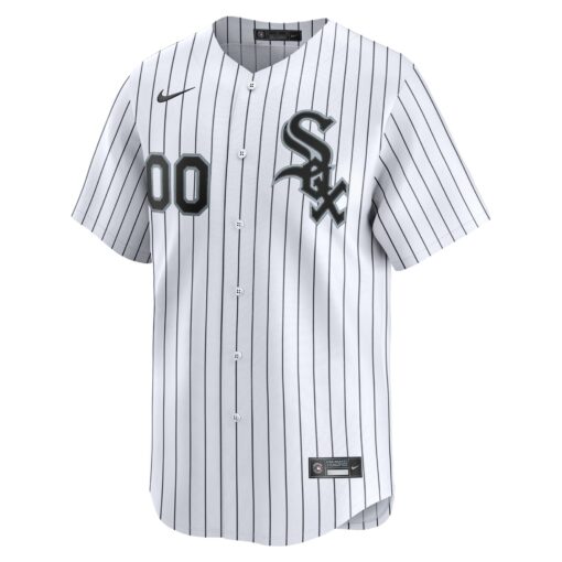 Men's Chicago White Sox White Home Limited Custom Jersey - Image 2