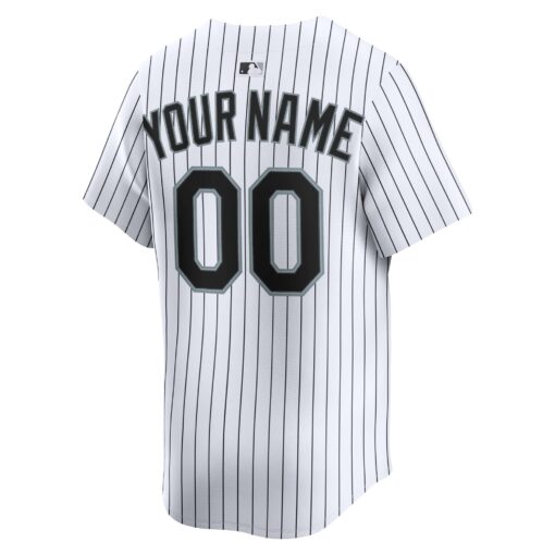 Men's Chicago White Sox White Home Limited Custom Jersey - Image 3