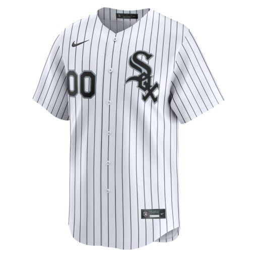 Men's Chicago White Sox White Home Limited Custom Jersey - Image 2