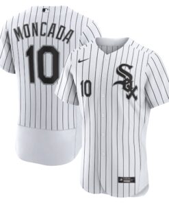 Men's Chicago White Sox Yoan Moncada White Home Player Jersey