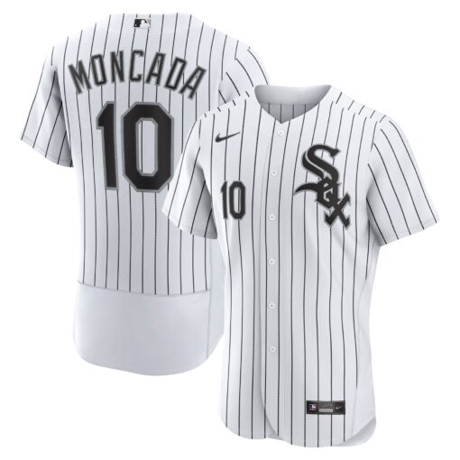 Men's Chicago White Sox Yoan Moncada White Home Player Jersey