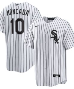Men's Chicago White Sox Yoan Moncada White Home Player Name Jersey