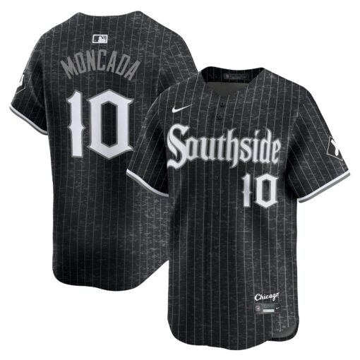 Men's Chicago White Sox YoÃ¡n Moncada Black City Connect Player Jersey