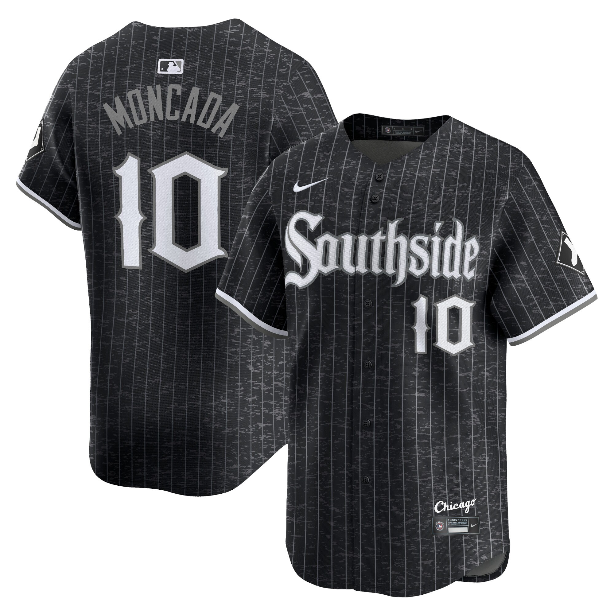 Men's Chicago White Sox YoÃ¡n Moncada Black City Connect Player Jersey