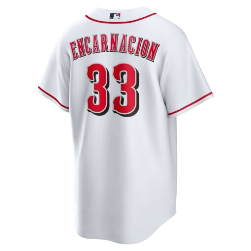 Men's Cincinnati Reds Christian Encarnacion-Strand White Home Jersey - Image 3