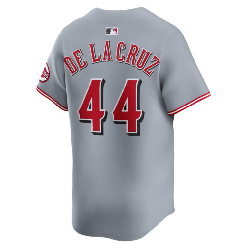 Men's Cincinnati Reds Elly De La Cruz Gray Road Limited Player Jersey - Image 3