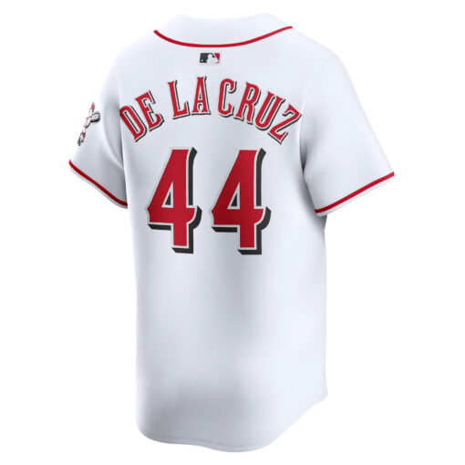 Men's Cincinnati Reds Elly De La Cruz White Home Limited Player Jersey - Image 3