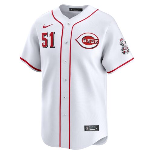 Men's Cincinnati Reds Graham Ashcraft White Home Limited Player Jersey - Image 2