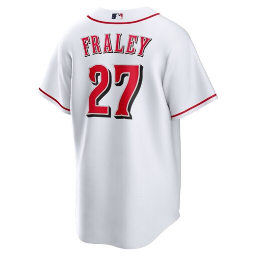 Men's Cincinnati Reds Jake Fraley White Home Jersey - Image 3