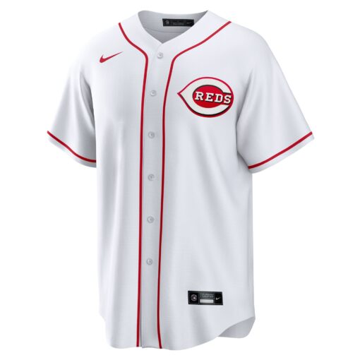 Men's Cincinnati Reds Jake Fraley White Home Jersey - Image 2