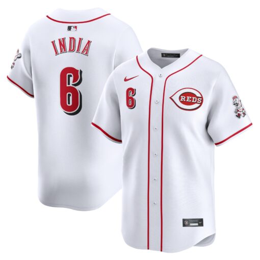 Men's Cincinnati Reds Jonathan India White Home Limited Player Jersey