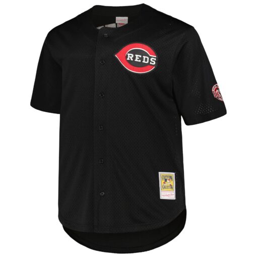 Men's Cincinnati Reds Ken Griffey Jr. Mitchell & Ness Black Big & Tall Cooperstown Collection Batting Practice Jersey - Image 2