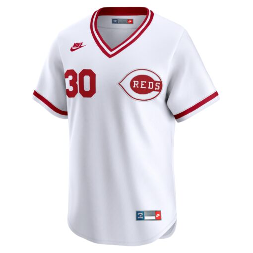 Men's Cincinnati Reds Ken Griffey White Throwback Cooperstown Limited Jersey - Image 2